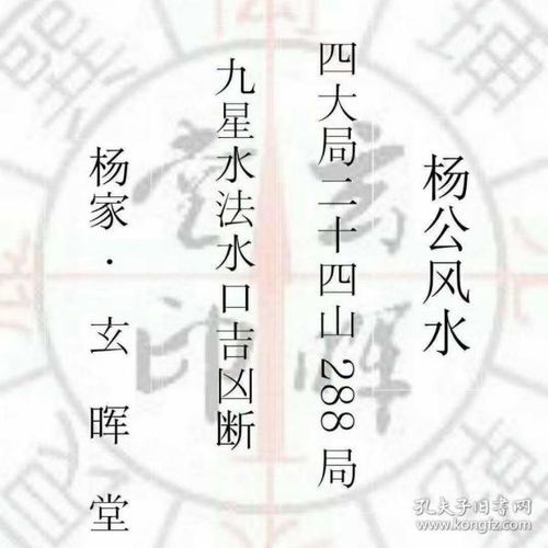 杨公风水九星五行属性