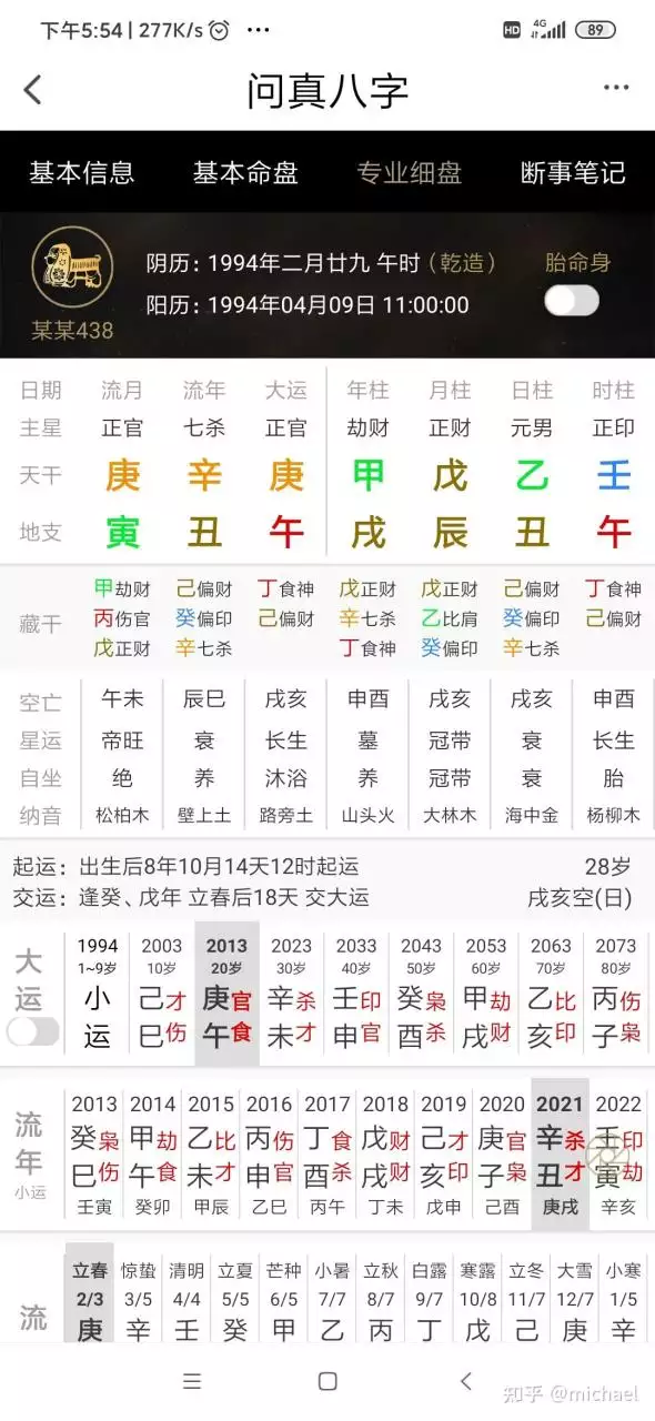 3、**在好几个算命网站上输入自己的生辰八字算命 会不会有事啊?