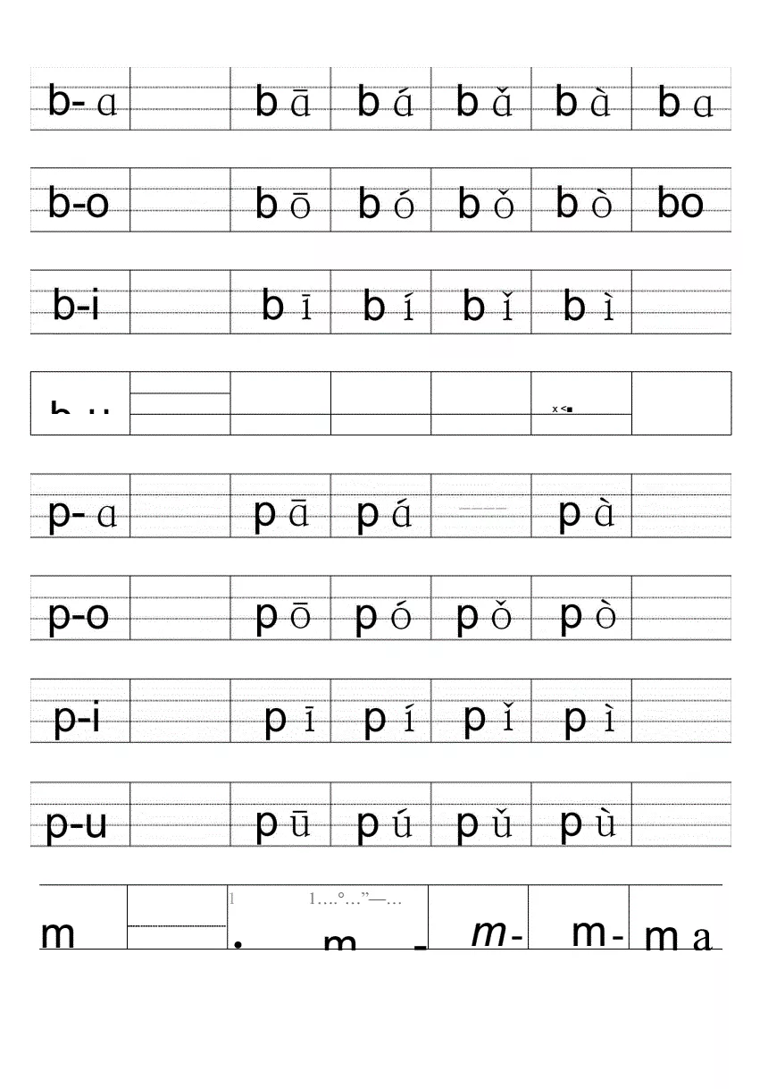 3、四线三格26个拼音字母表:26个英文字母在四线三格中怎么书写