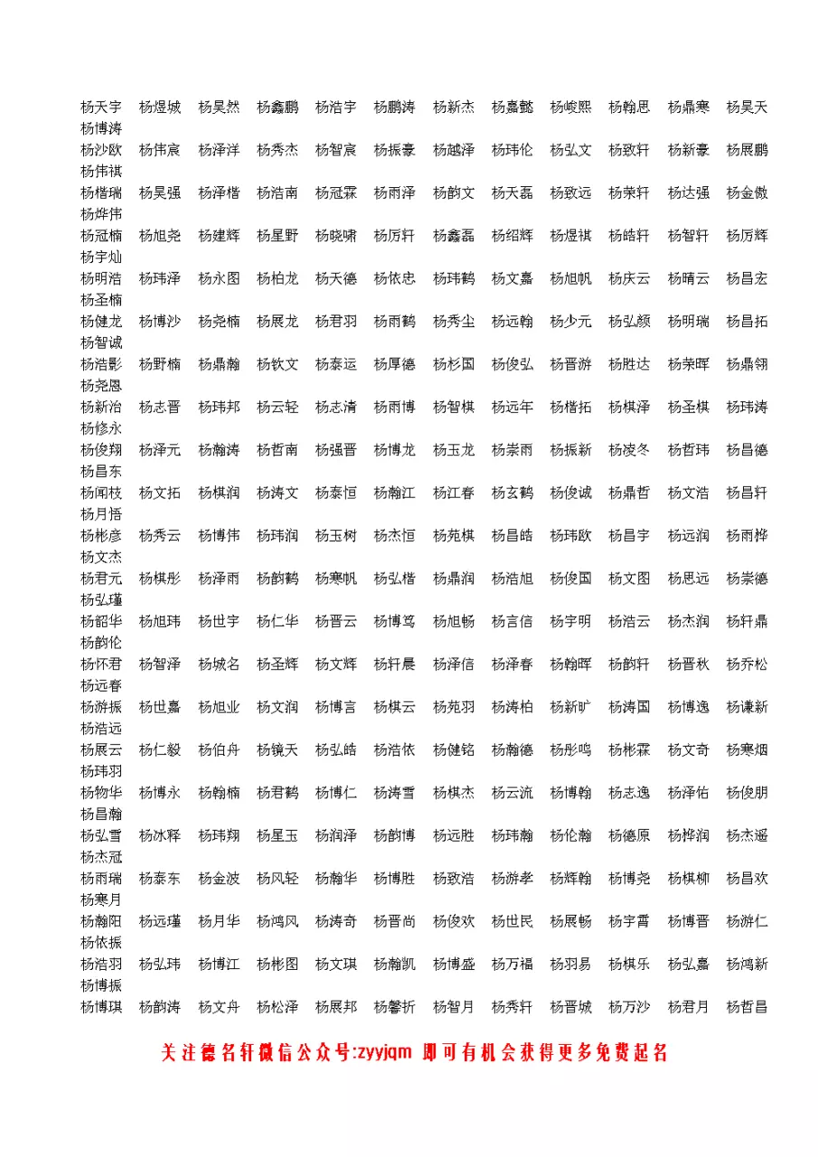 3、取名字大全免费查询:不要钱取名字大全免费