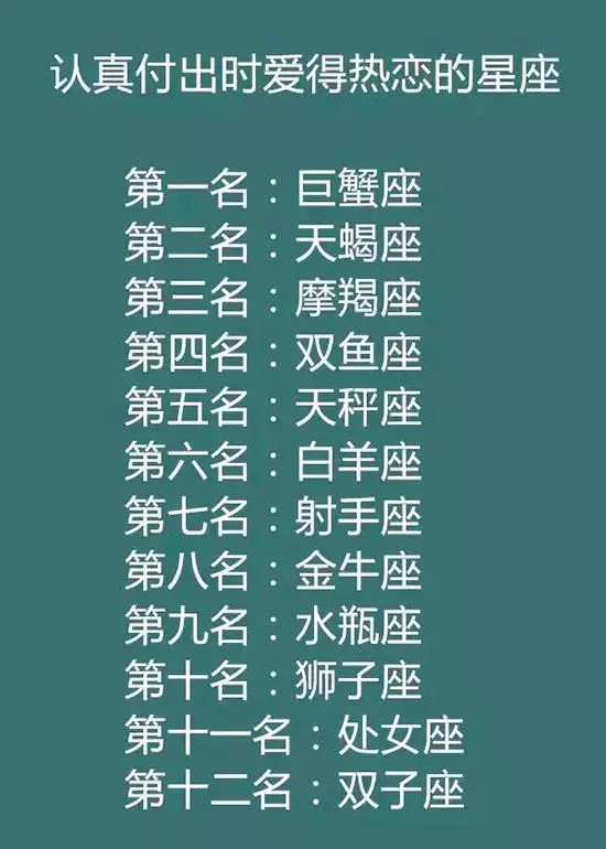 4、摩羯一生愿意为哪个星座付出:对爱忠诚的摩羯，究竟是哪三个星座不能够与他相守到老呢？