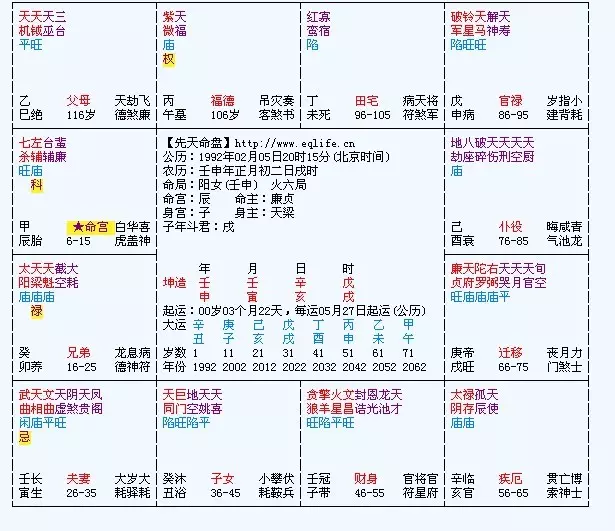 022年紫微斗数，2022年八字运势查询"