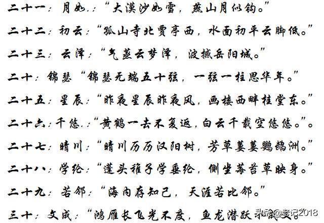 宝宝取名大全：“女取诗经，男取楚辞”，藏在诗词里的好名字