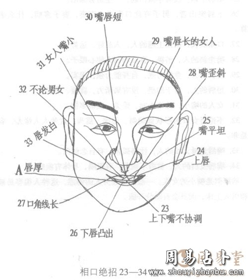 女士面相图解(女士痣相学大全图解)