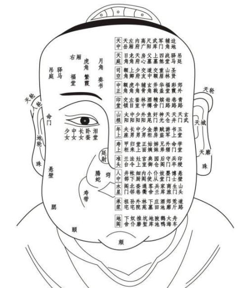 古相法精髓：《太清神鉴》面部一百二十部位详解（建议收藏）