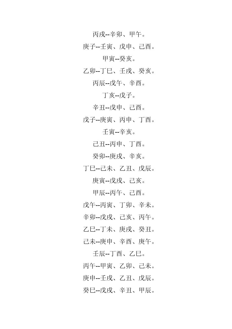 八字合婚50分(八字合婚表)