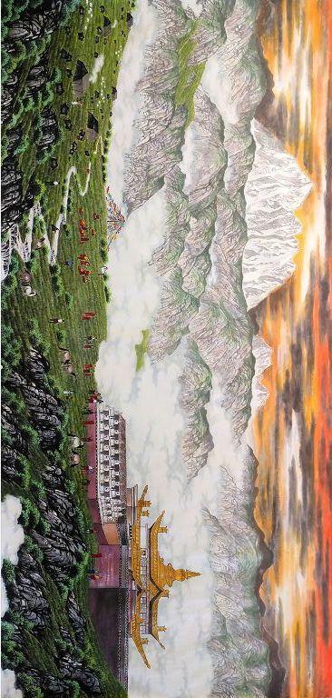 “康定新八景”山水画，等你取名哦！