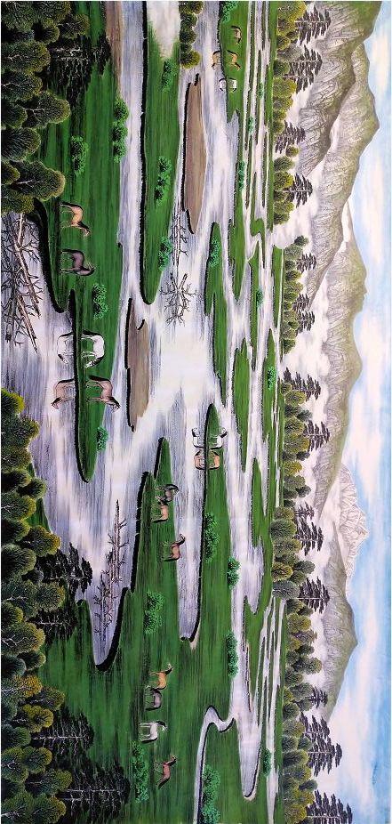 “康定新八景”山水画，等你取名哦！