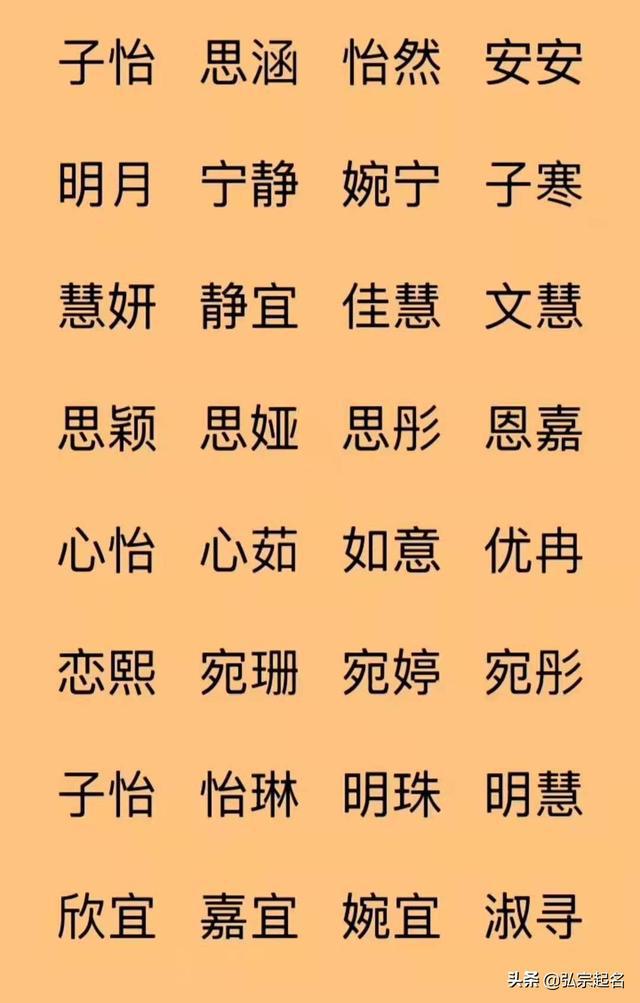 宝宝起名大全在线起名(女孩漂亮有涵养的名字)