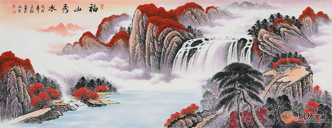 风水 山水画_山水画里面有人物好不好