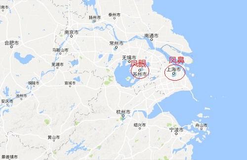 上海风水格局：双条水龙出海遇朝山及凤凰之鼻吸财气