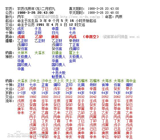 八字论空亡_八字空亡详解