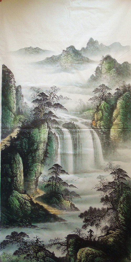 风水的山水画_山水画上有小人好不好