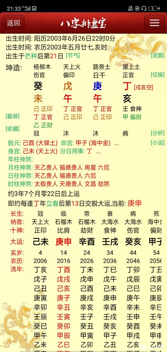 八字免费测八字2020_八字预测免费测八字算命生辰