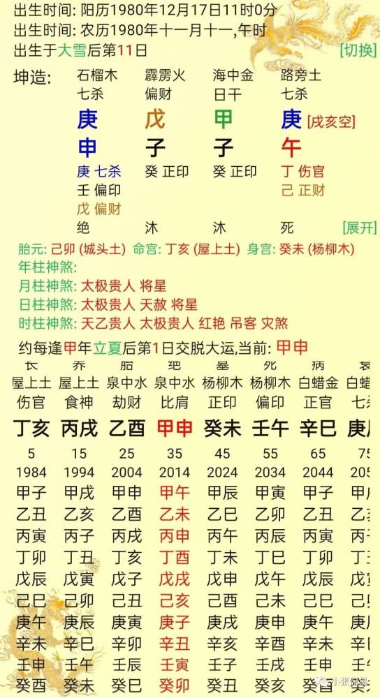 八字排算_专业四柱八字排盘