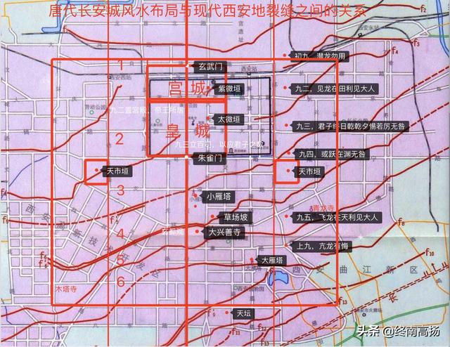 隋唐长安城的风水布局与现代西安地裂缝之间的关系