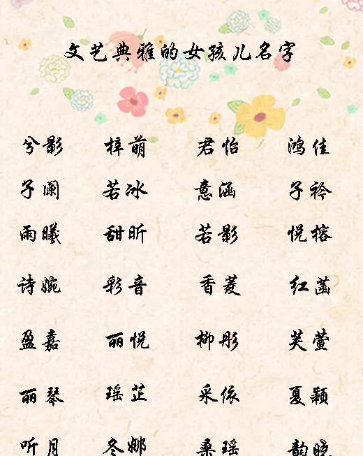 安取名字女孩名字_带安字的洋气名字女孩