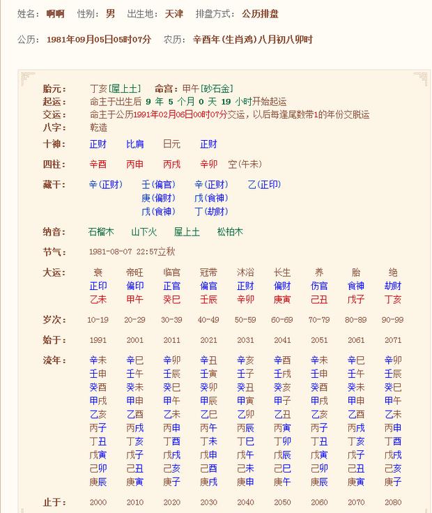 免费测八字喜用神_八字精批精准测算