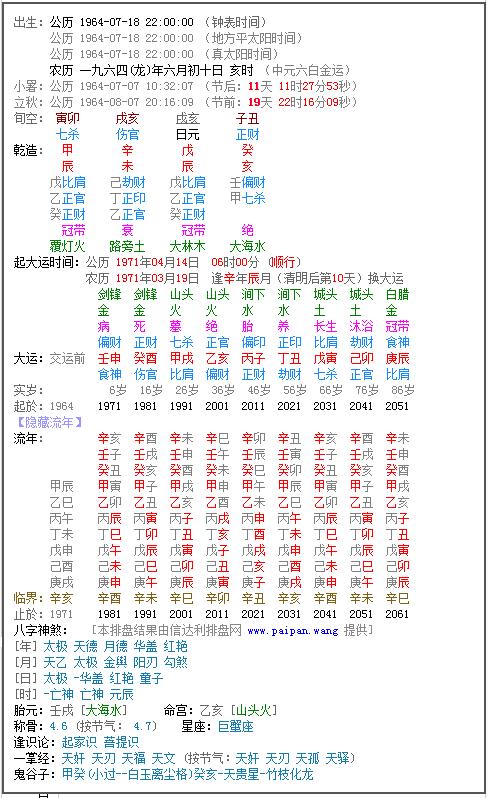 农历测算生辰八字_免费八字算命一生运程