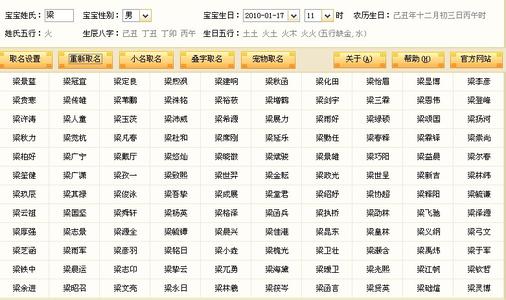 名字八字打分免费测试，免费生辰八字起名100分