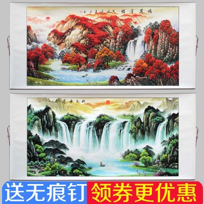 办公室山水画风水，办公室山水画怎么挂最合适