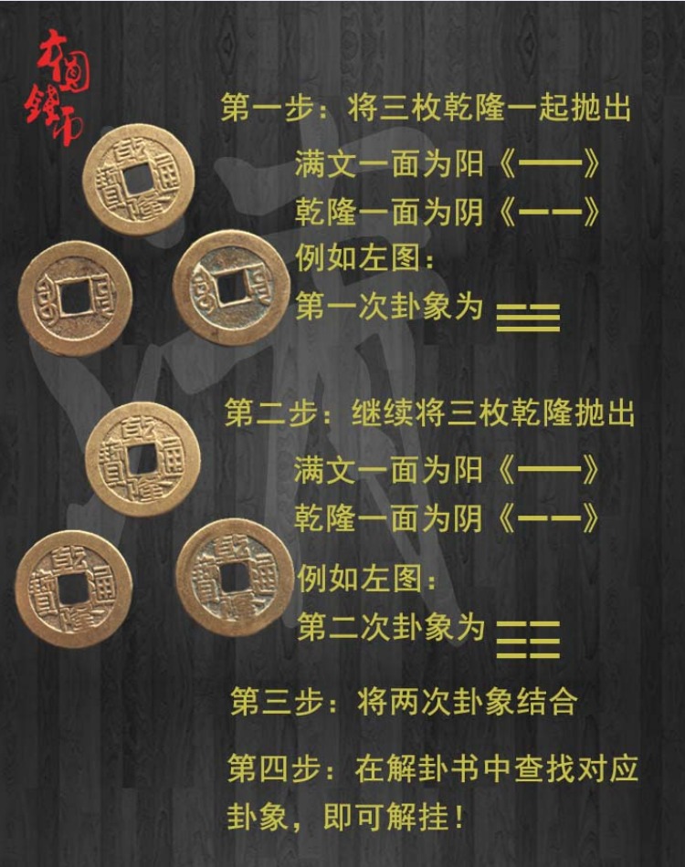 易卦占卜方法，六爻占卜方法