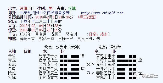 六爻占卜起卦解卦，六爻占卜每日一占卦