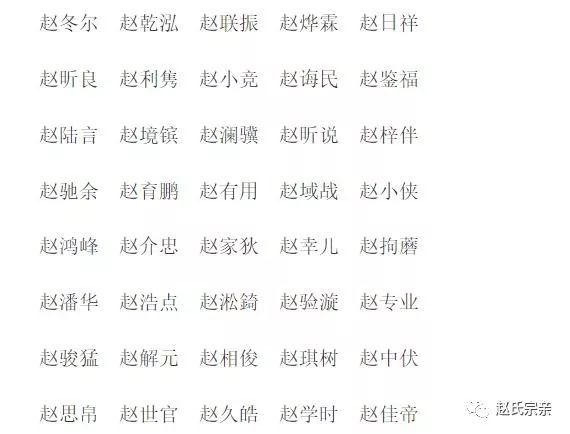 100分的赵姓男孩名字，赵姓男孩名字100分猪宝宝