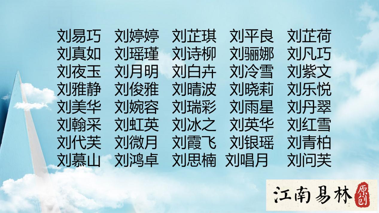 四字起名网，四字洋气名字大全