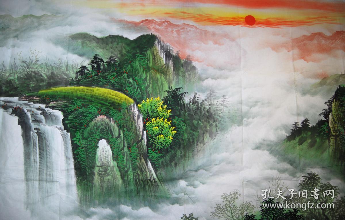 山水画有什么风水讲究，适合挂在客厅的山水画