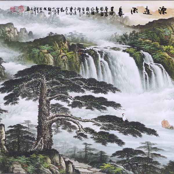 山水画风水，山水画招财