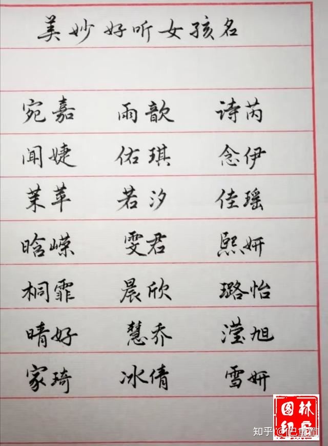 起名字男女孩名字，女孩名字取什么好