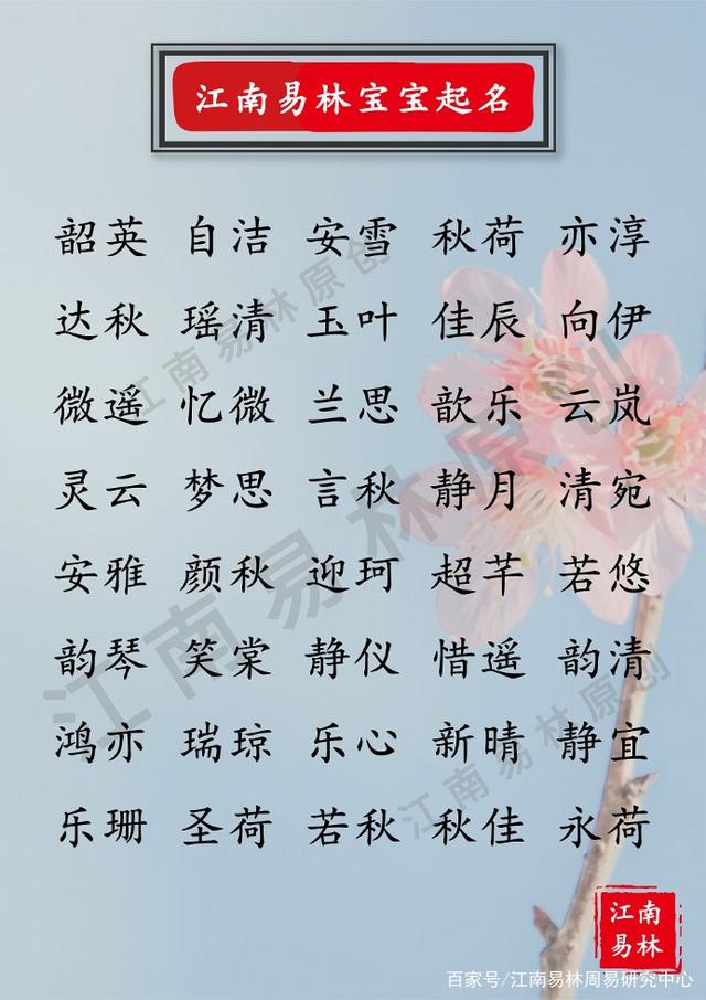 起名字男女孩名字，女孩名字取什么好