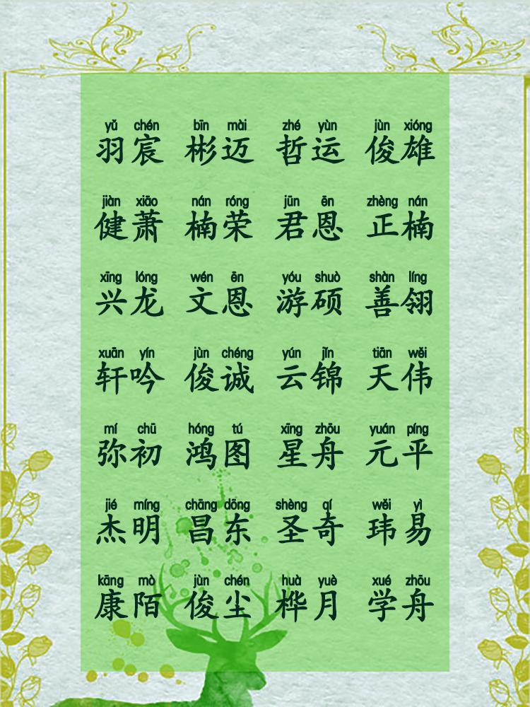 男孩名字取什么，男孩取什么名字好