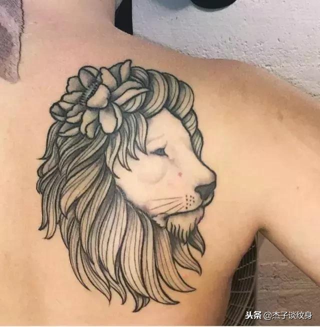 狮子座纹身