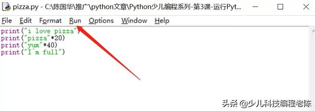 编好的程序如何运行python