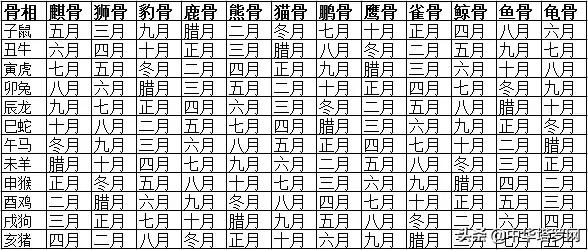 斤骨算命女命版