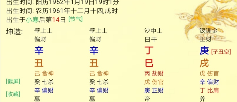 男八字女命