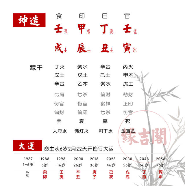 八字中的女命是什么意思