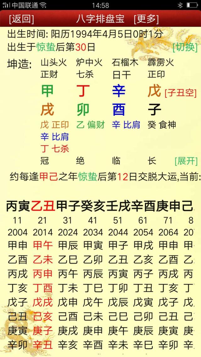 女命八字月柱日柱相同