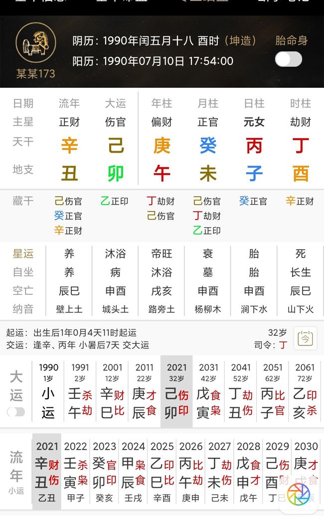 命中喜官八字无正官女命