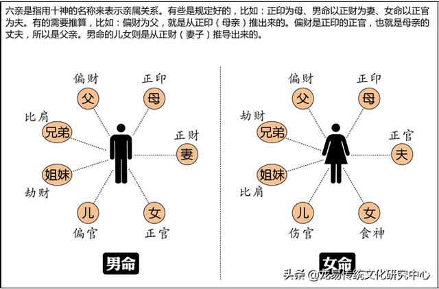 女命八字十神与六亲