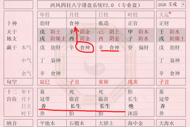 八字女命食神格解释